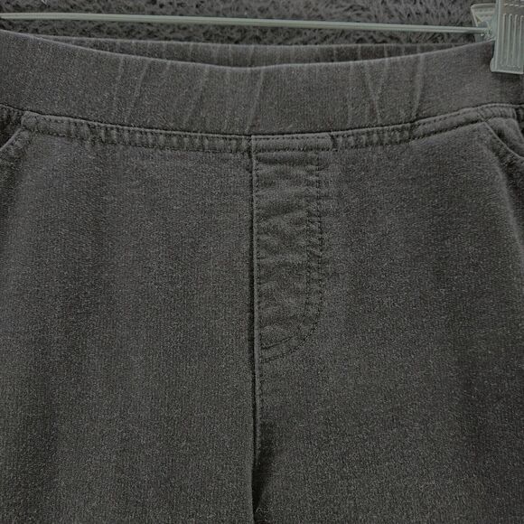 Denim & Company Womens Pants Black Size 8P Cotton Blend Pullon Stretch Pockets - Picture 9 of 12